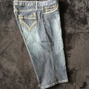 URBAN STAR Denim Stretch Capris